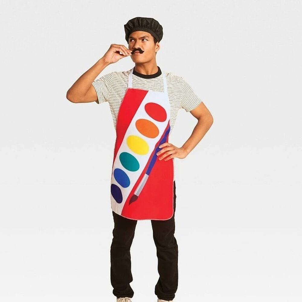Hyde & EEK! Boutique Adult Artist Apron Halloween Costume Kit One Size Fits Most